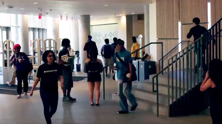 Frame from video of busy season