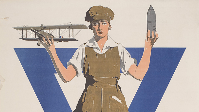 Care for Her Through the YWCA: For Every Fighter a Woman Worker. Image courtesy Robert D. Farber University Archives & Special Collections Department, Brandeis University Library.