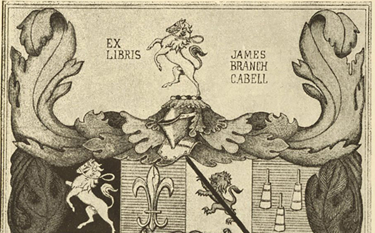 Coat of Arms with horses and lions which reads